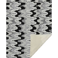 Premium Machine Washable ASB750 Black 50" x 70" Sherpa Throw Blanket
