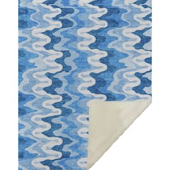 Premium Machine Washable ASB750 Sky 50" x 70" Sherpa Throw Blanket