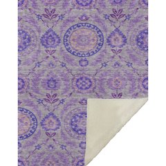Premium Machine Washable ASB751 Lavender 50" x 70" Sherpa Throw Blanket