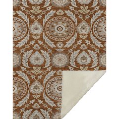 Premium Machine Washable ASB751 Paprika 50" x 70" Sherpa Throw Blanket