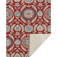 Premium Machine Washable ASB751 Red 50" x 70" Sherpa Throw Blanket