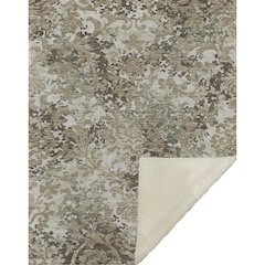 Premium Machine Washable ASB752 Beige 50" x 70" Sherpa Throw Blanket