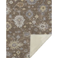 Premium Machine Washable ASB753 Chocolate 50" x 70" Sherpa Throw Blanket