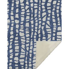 Premium Machine Washable ASB754 Navy 50" x 70" Sherpa Throw Blanket