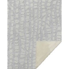 Premium Machine Washable ASB754 Silver 50" x 70" Sherpa Throw Blanket