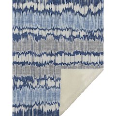 Premium Machine Washable ASB755 Navy 50" x 70" Sherpa Throw Blanket