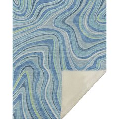 Premium Machine Washable ASB756 Blue 50" x 70" Sherpa Throw Blanket
