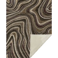 Premium Machine Washable ASB756 Fudge 50" x 70" Sherpa Throw Blanket