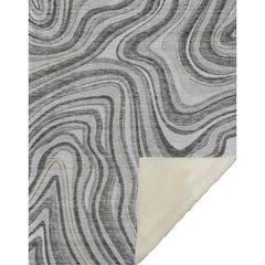 Premium Machine Washable ASB756 Gray 50" x 70" Sherpa Throw Blanket