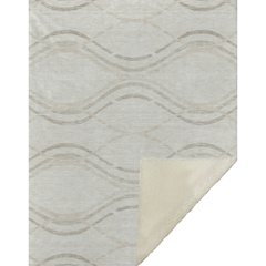 Premium Machine Washable ASB757 Ivory 50" x 70" Sherpa Throw Blanket