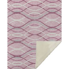Premium Machine Washable ASB757 Pink 50" x 70" Sherpa Throw Blanket