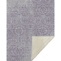 Premium Machine Washable ASB758 Lavender 50" x 70" Sherpa Throw Blanket