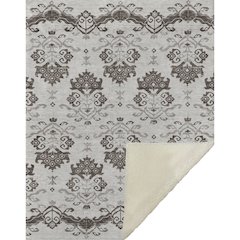 Premium Machine Washable ASB759 Chocolate 50" x 70" Sherpa Throw Blanket