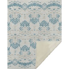 Premium Machine Washable ASB759 Teal 50" x 70" Sherpa Throw Blanket