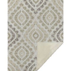 Premium Machine Washable ASB761 Beige 50" x 70" Sherpa Throw Blanket