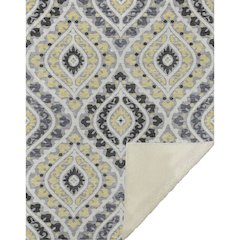 Premium Machine Washable ASB761 Gray 50" x 70" Sherpa Throw Blanket