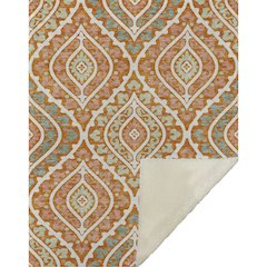 Premium Machine Washable ASB761 Orange 50" x 70" Sherpa Throw Blanket