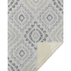 Premium Machine Washable ASB761 Silver 50" x 70" Sherpa Throw Blanket