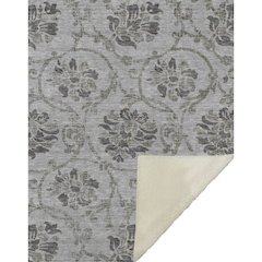 Premium Machine Washable ASB762 Gray 50" x 70" Sherpa Throw Blanket