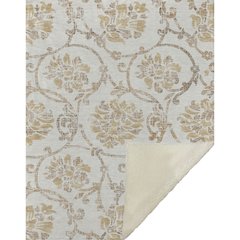 Premium Machine Washable ASB762 Ivory 50" x 70" Sherpa Throw Blanket