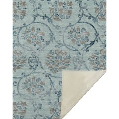 Premium Machine Washable ASB762 Teal 50" x 70" Sherpa Throw Blanket