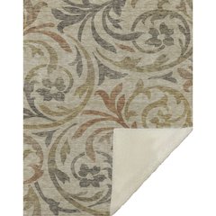 Premium Machine Washable ASB764 Beige 50" x 70" Sherpa Throw Blanket