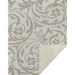 Premium Machine Washable ASB764 Ivory 50" x 70" Sherpa Throw Blanket
