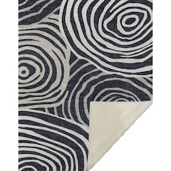 Premium Machine Washable ASB765 Black 50" x 70" Sherpa Throw Blanket