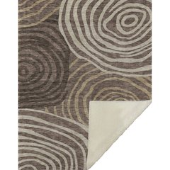 Premium Machine Washable ASB765 Fudge 50" x 70" Sherpa Throw Blanket