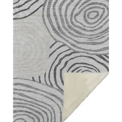 Premium Machine Washable ASB765 Gray 50" x 70" Sherpa Throw Blanket