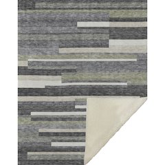 Premium Machine Washable ASB766 Charcoal 50" x 70" Sherpa Throw Blanket