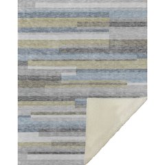 Premium Machine Washable ASB766 Gray 50" x 70" Sherpa Throw Blanket