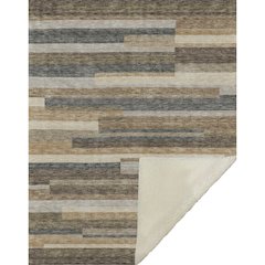 Premium Machine Washable ASB766 Taupe 50" x 70" Sherpa Throw Blanket