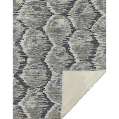 Premium Machine Washable ASB767 Charcoal 50" x 70" Sherpa Throw Blanket