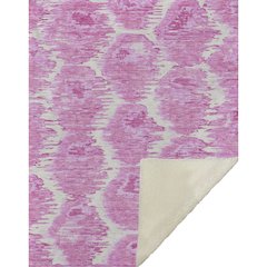 Premium Machine Washable ASB767 Pink 50" x 70" Sherpa Throw Blanket