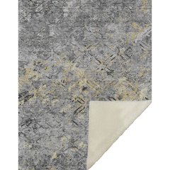 Premium Machine Washable ASB768 Gray 50" x 70" Sherpa Throw Blanket