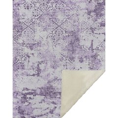Premium Machine Washable ASB769 Lavender 50" x 70" Sherpa Throw Blanket
