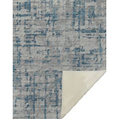 Premium Machine Washable ASB76 Peacock 50" x 70" Sherpa Throw Blanket