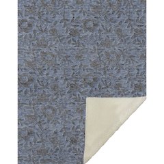 Premium Machine Washable ASB771 Blue 50" x 70" Sherpa Throw Blanket