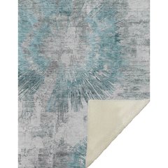 Premium Machine Washable ASB773 Teal 50" x 70" Sherpa Throw Blanket