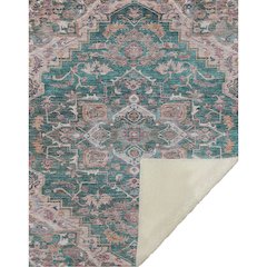 Premium Machine Washable ASB774 Emerald 50" x 70" Sherpa Throw Blanket