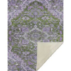 Premium Machine Washable ASB774 Olive 50" x 70" Sherpa Throw Blanket
