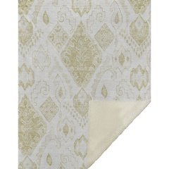 Premium Machine Washable ASB776 Beige 50" x 70" Sherpa Throw Blanket