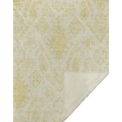 Premium Machine Washable ASB776 Gold 50" x 70" Sherpa Throw Blanket