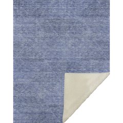 Premium Machine Washable ASB777 Blue 50" x 70" Sherpa Throw Blanket