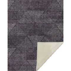 Premium Machine Washable ASB777 Eggplant 50" x 70" Sherpa Throw Blanket