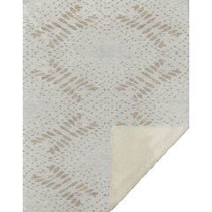 Premium Machine Washable ASB778 Beige 50" x 70" Sherpa Throw Blanket