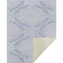 Premium Machine Washable ASB778 Blue 50" x 70" Sherpa Throw Blanket