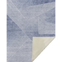 Premium Machine Washable ASB779 Blue 50" x 70" Sherpa Throw Blanket