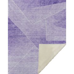 Premium Machine Washable ASB779 Purple 50" x 70" Sherpa Throw Blanket